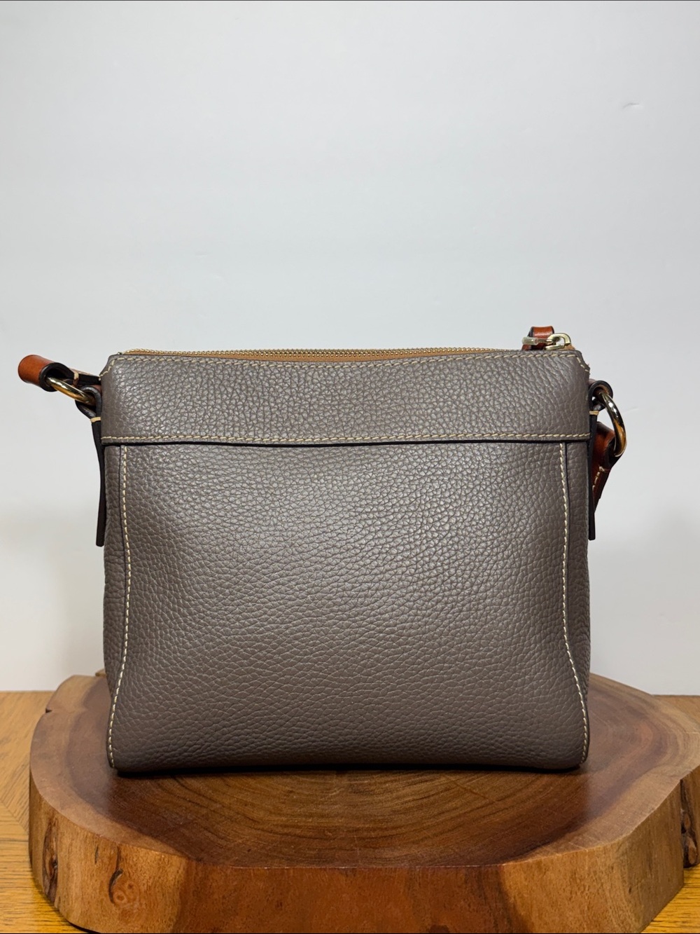 Dooney & Bourke Allison Pebble Leather Bag - Picture 2 of 15